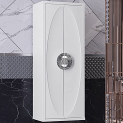 Opadiris Шкаф пенал Ибица 45 подвесной белый/хром – фотография-1